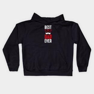 Best Dad Glasses Beard Ever Costume Kids Hoodie